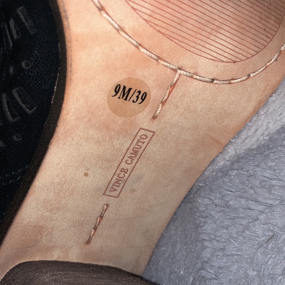 Vince Camuto Suede Open Toe Ankle Boots — 9 - Picture 11 of 13